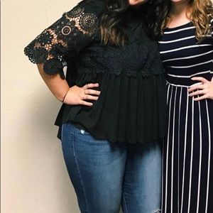 American Eagle Crochet top